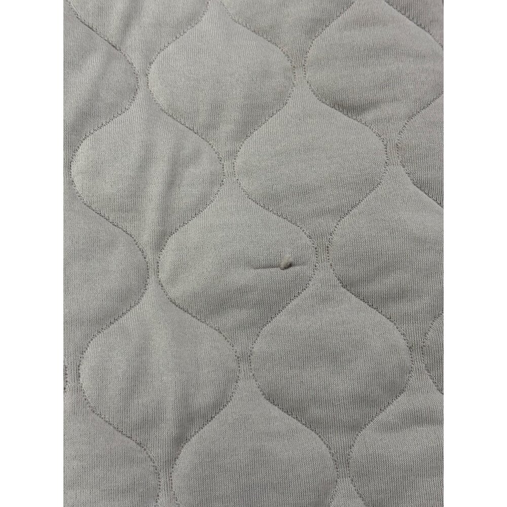 Lululemon Quilted Bomber Zip-Up Jacket Gray Size 8 Cotton-Blend Cropped Casual - Picture 6 of 11